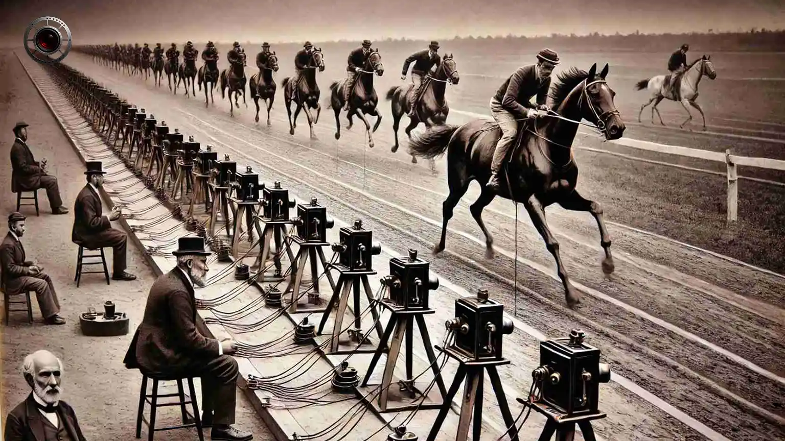 آزمایش ادوارد مایبریج: ثبت توالی حرکت اسب با چندین دوربین