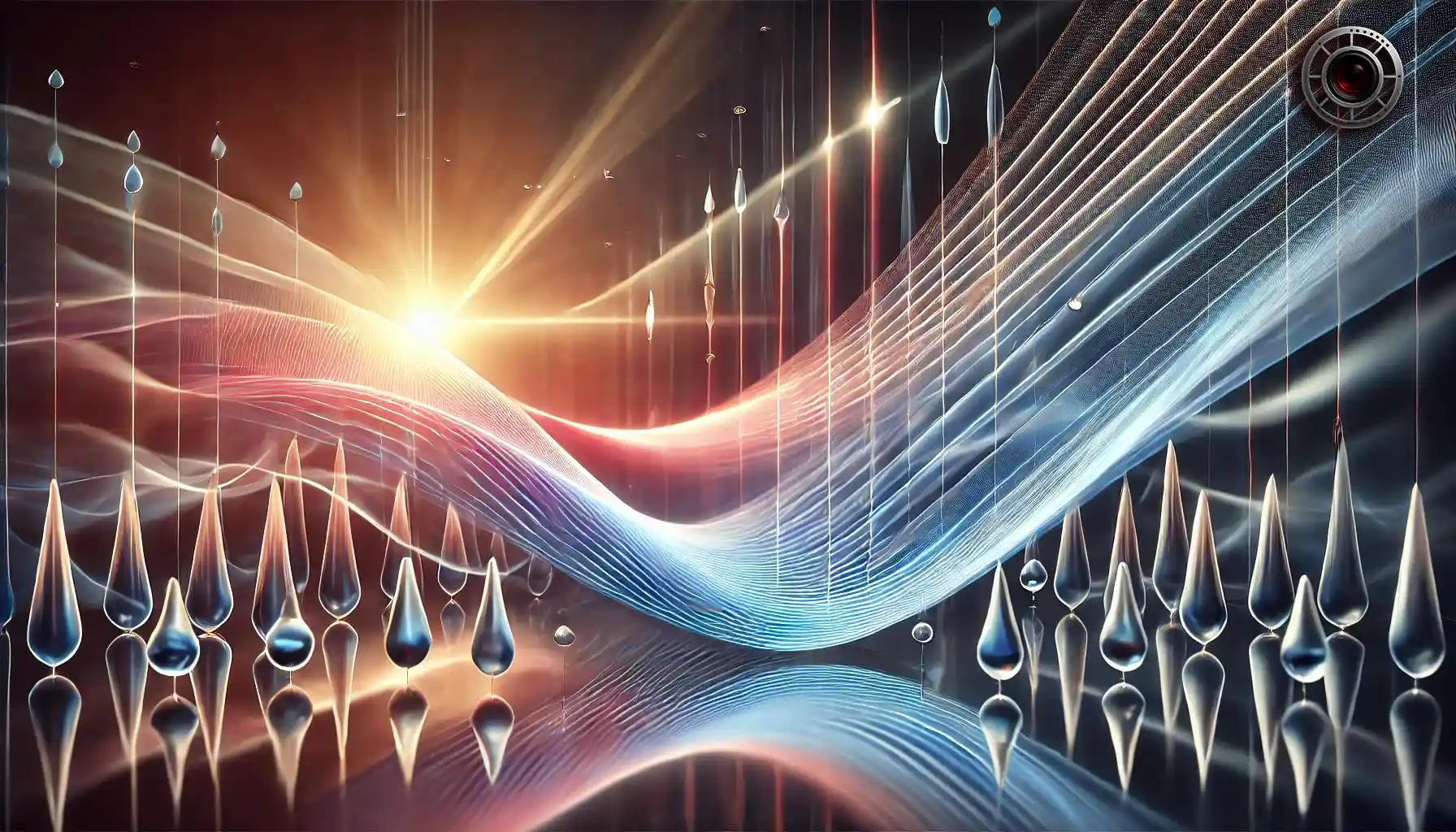 خم شدن نور در محیط جدید