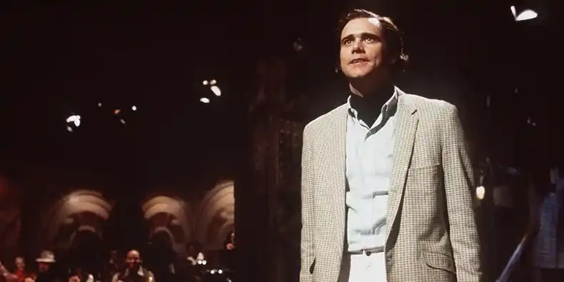 جیم کری در مرد روی ماه