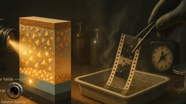 ساختار شیمیایی فیلم عکاسی هنگام نوردهی و ظهور