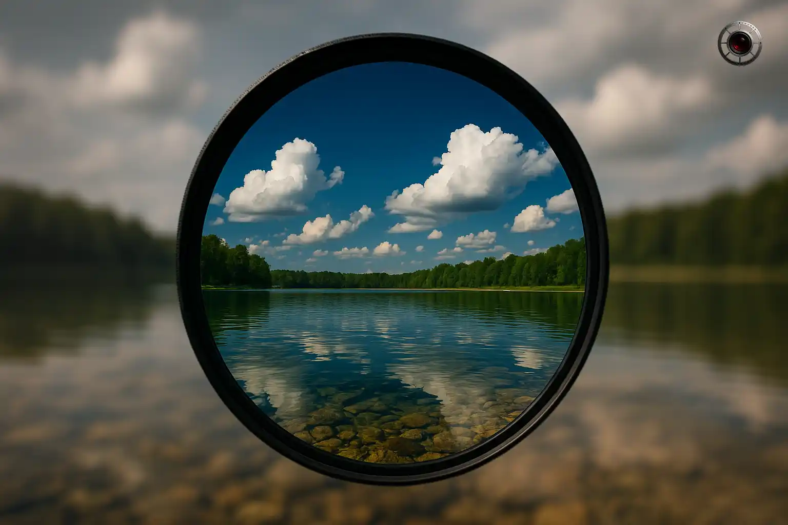 کاهش انعکاس نور و افزایش وضوح در عمق با فیلتر پلاریزه