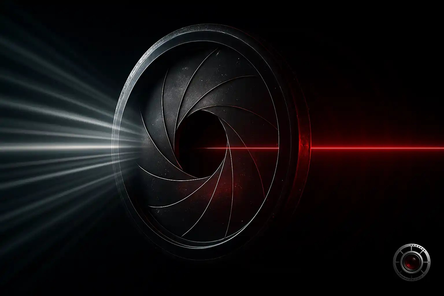 تمرکز نور در دیافراگم یا دهنه لنز