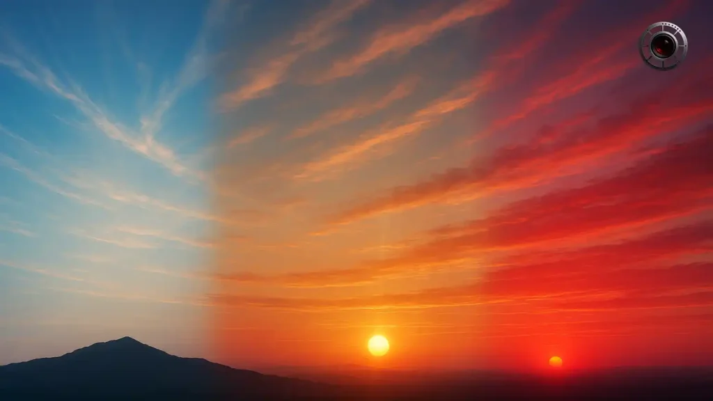 چرا آسمان آبیه و غروب آفتاب قرمز رنگه