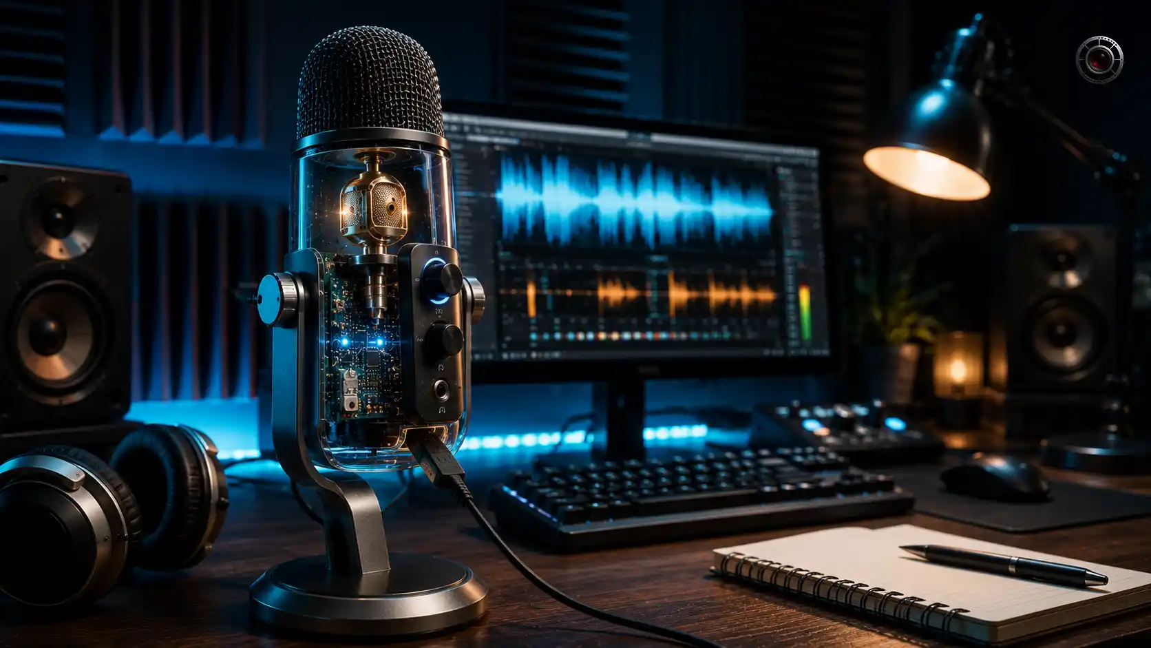 میکروفون USB برای ضبط پادکست، استریم، آموزش آنلاین و تولید صدا با کامپیوتر
